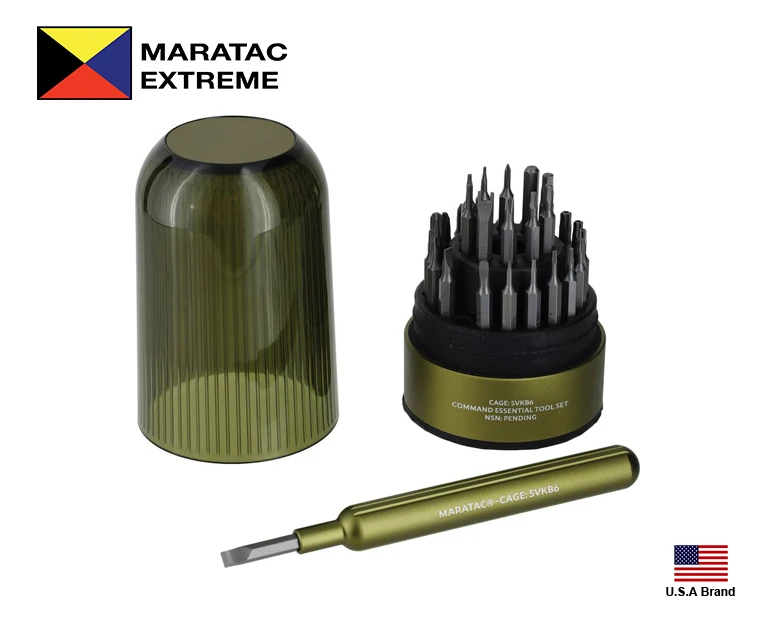 美國Maratac限量UAS 30合1高硬度CRV精密起子組防摔抗震收納盒MAR125