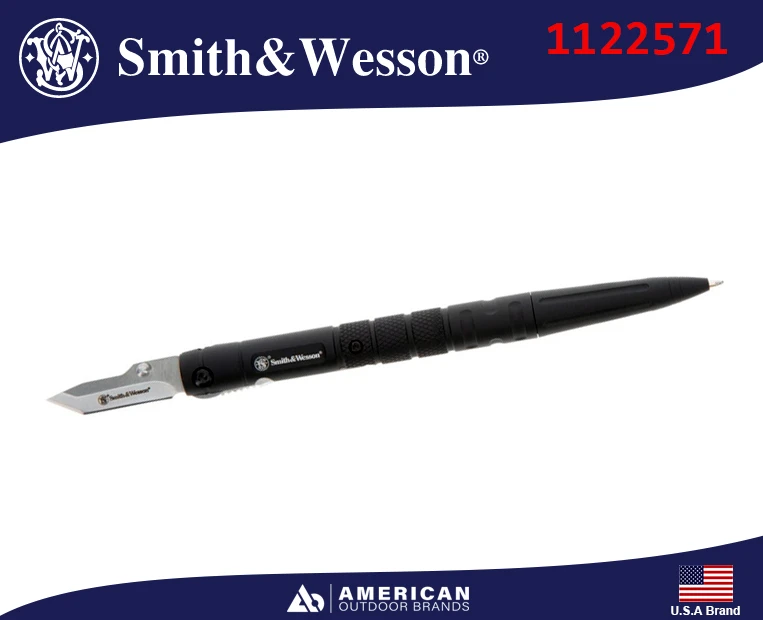 美國Smith & Wesson戰術筆多功能折刀鋁合金筆身相容D1筆芯1122571