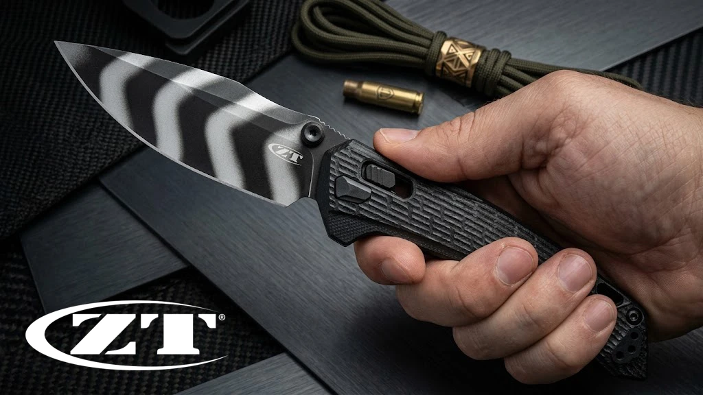 Zero Tolerance美國ZT折刀M4粉末鋼虎斑塗層G10柄ZT0203BLKTS