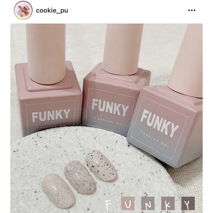 Funky萬用鵝蛋/恐龍蛋萬用膠 毛呢霧面萬用膠 砂糖霧面萬用膠🤩功能膠美甲膠美甲凝膠 指甲彩繪