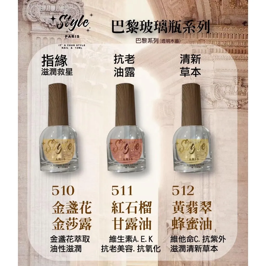 巴黎玻璃瓶保養系列