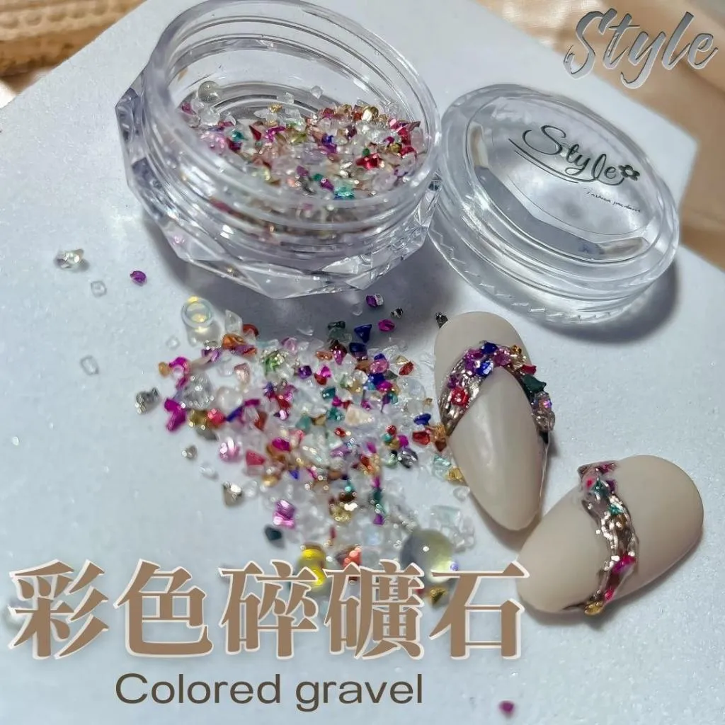 日系彩色碎礦石