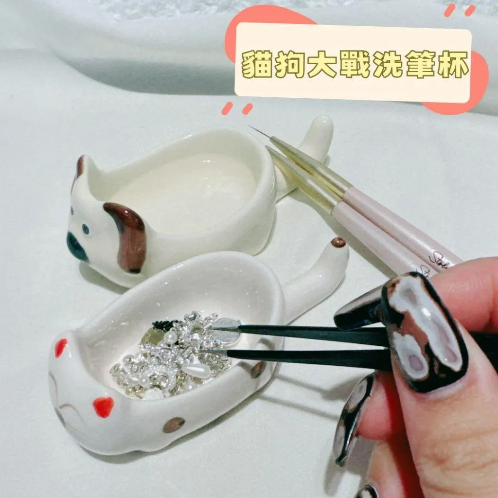 貓狗陶瓷杯(尾巴是筆架)