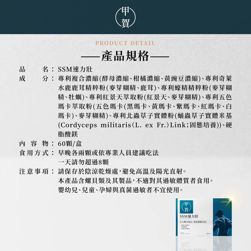 SSM速力壯 60顆