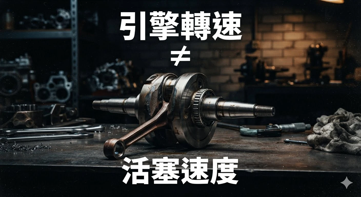 引擎最高轉速限制與活塞速度極限力學解析，說明電子斷油點並非唯一基準