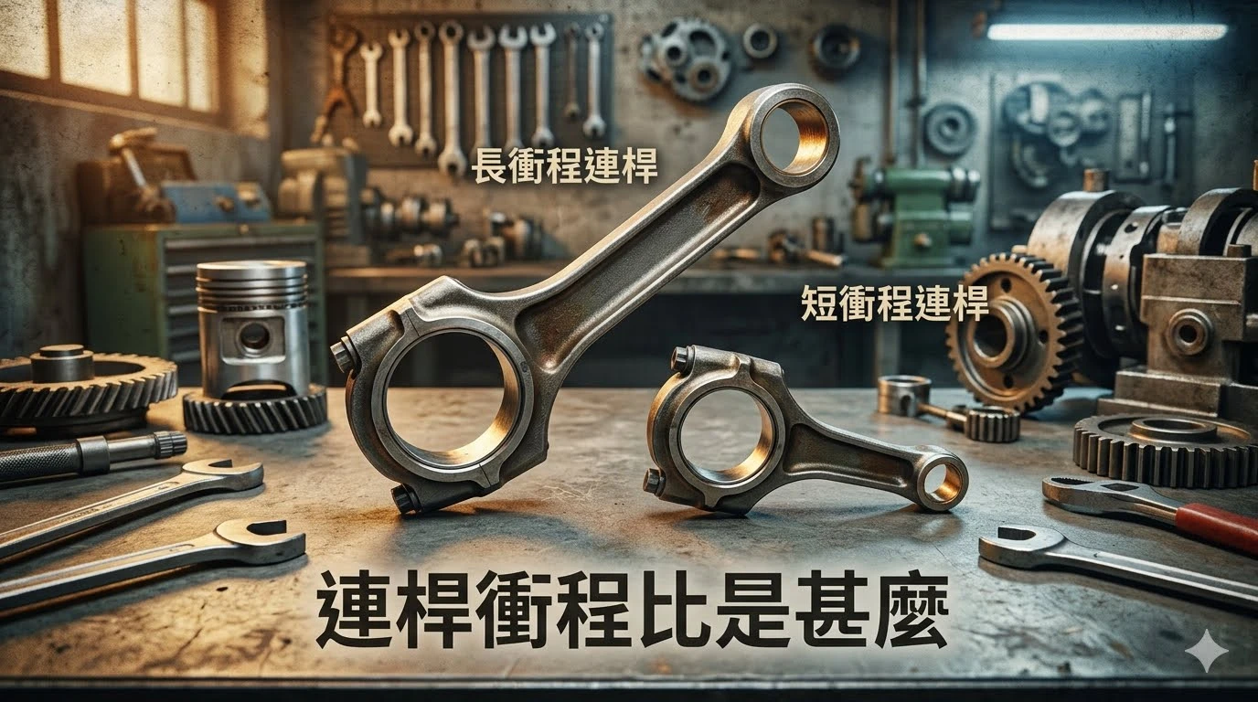 連桿衝程比 (R/S Ratio) 引擎幾何學解析
