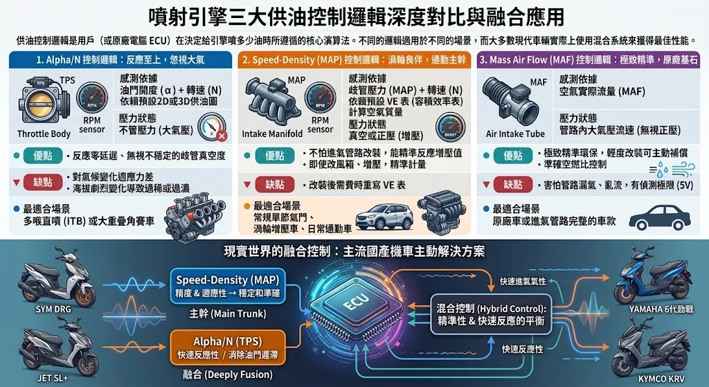 ECU供油邏輯比較