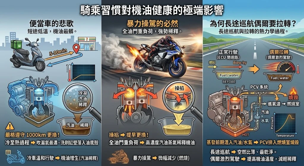 用車習慣影響機油衰退 機車保養