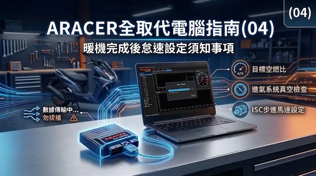 《(04)ARACER電腦撰寫流程-穩定怠速,isc調整》