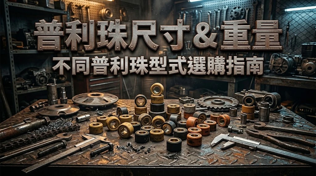 《機車傳動改裝必看！圖解普利珠尺寸物理學與五大車廠原廠規格對照表》