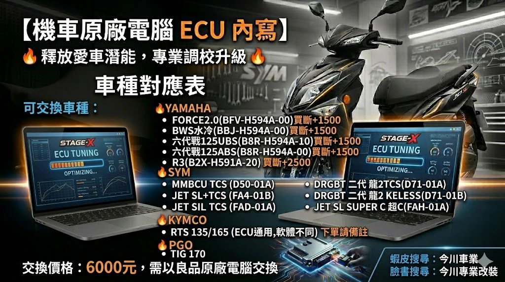 STAGEX機車原廠電腦 ECU 內寫交換/買斷(非改裝電腦) **下單前請私訊**