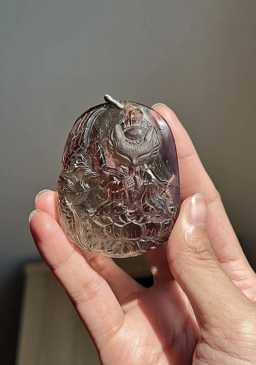 精品 茶晶兔毛髮 蓮花修仙鳳狐