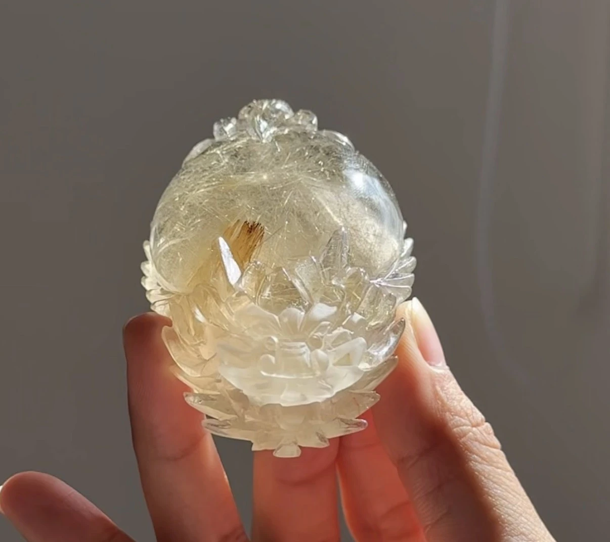 金絲交織 金髮晶手雕龍龜