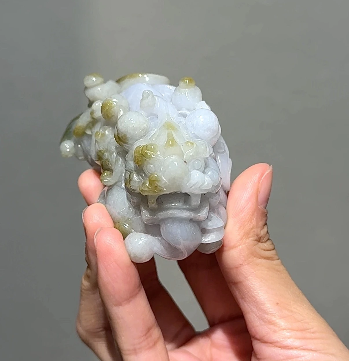 烏雞翡翠飛天貔貅項鍊+翡翠大貔貅