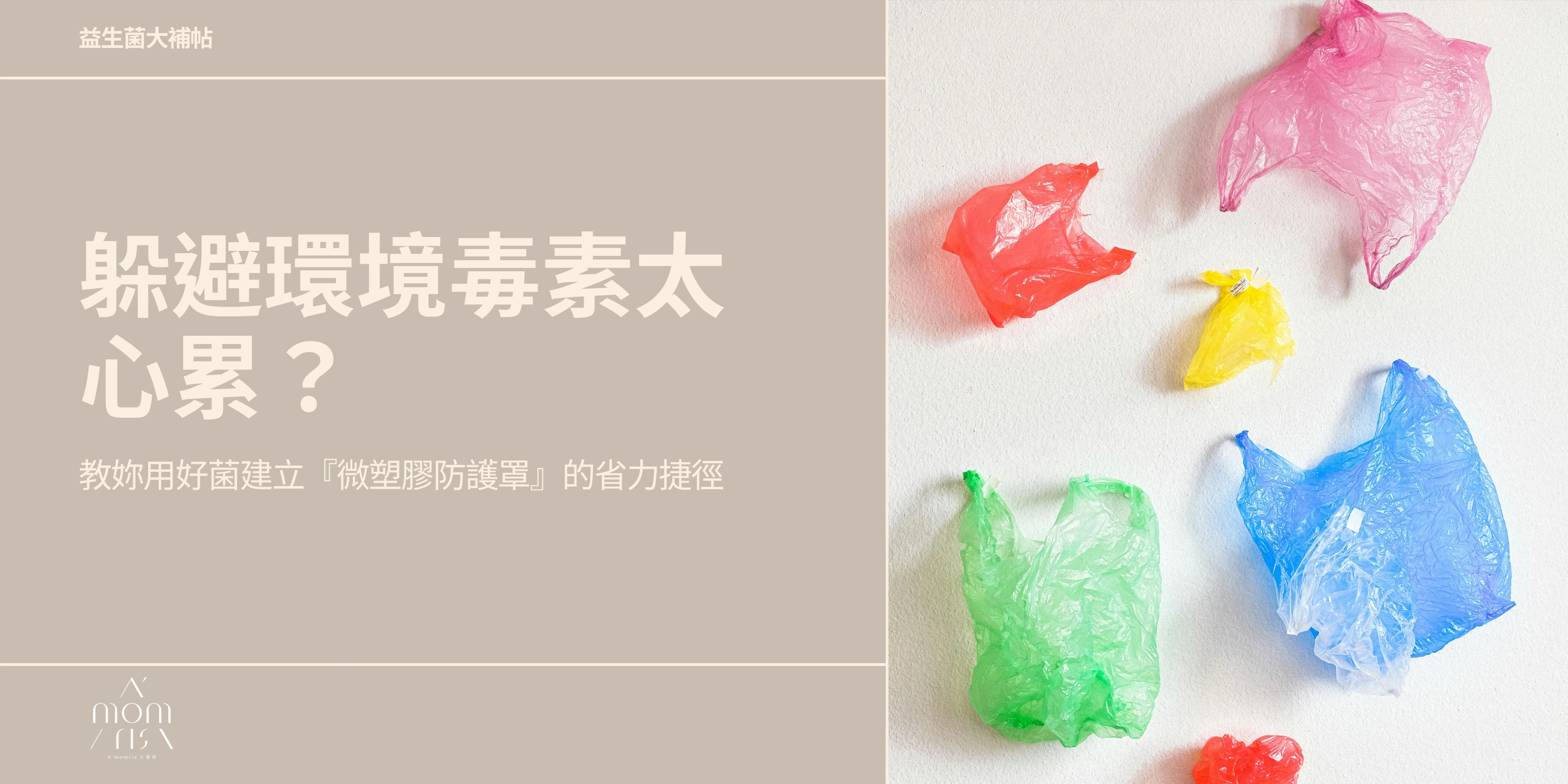 躲避環境毒素太心累？教妳用好菌建立『微塑膠防護罩』的省力捷徑