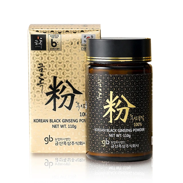 錦黑粉黑蔘粉_금흑분 흑삼분말_Korean Black Ginseng Powder 110g