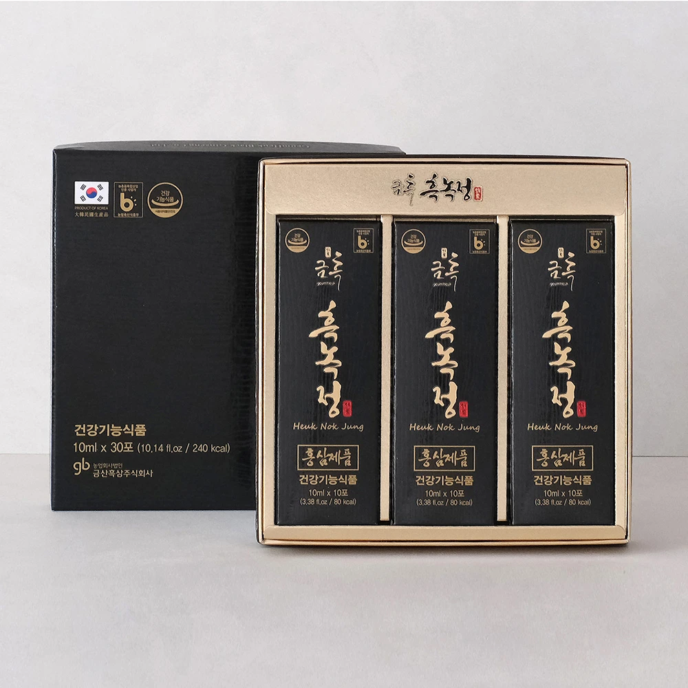錦黑黑鹿精_KOREAN BLACK GINSENG & DEER ANTLER VELVET 10mlx30sticks
