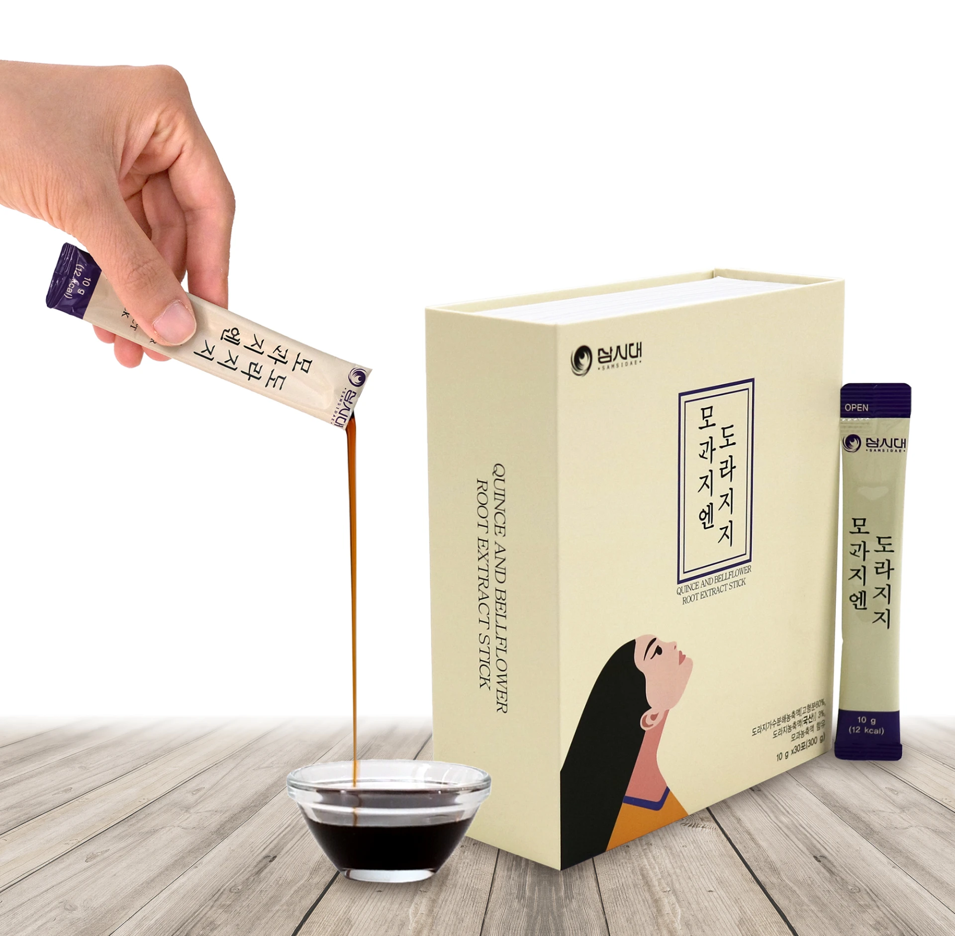 桔梗發酵濃縮液_모과지엔 도라지지_Quince and Bellflower Root Extract Stick 10gx30sticks