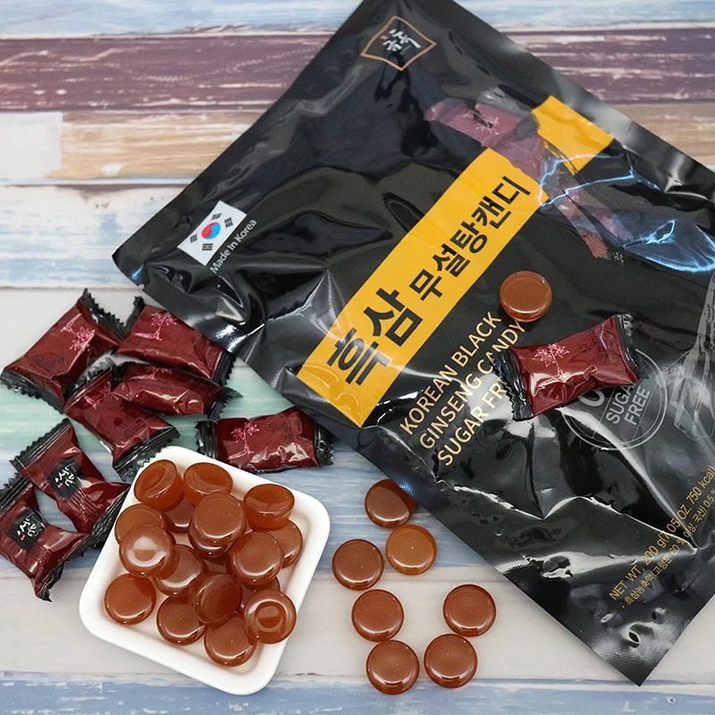 高麗黑蔘無糖糖果_흑삼무설탕캔디_Korean Black Ginseng Sugar Free Candy