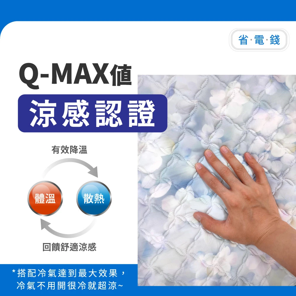 涼感乳膠保潔墊枕套組