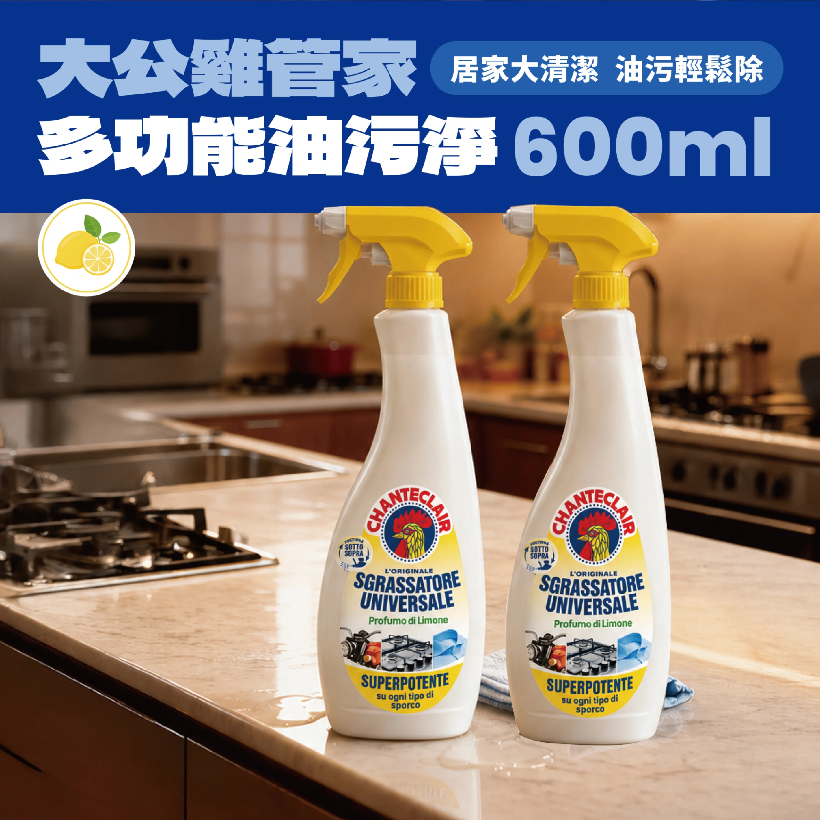 多功能油污淨600ml｜2入
