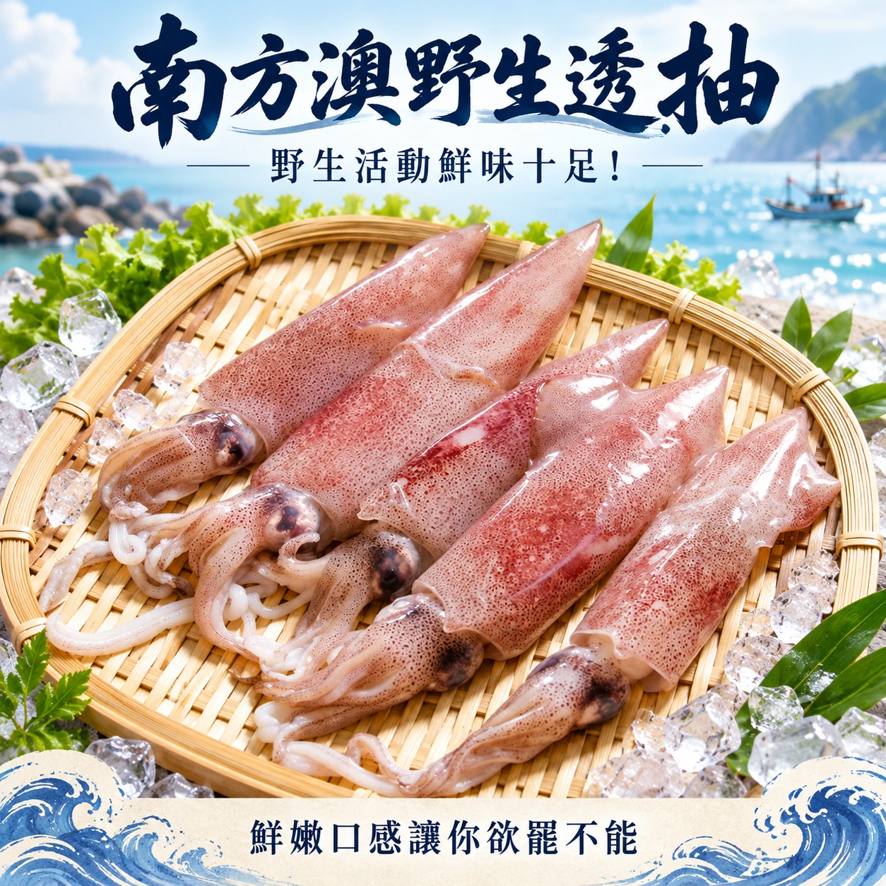 南方澳野生透抽