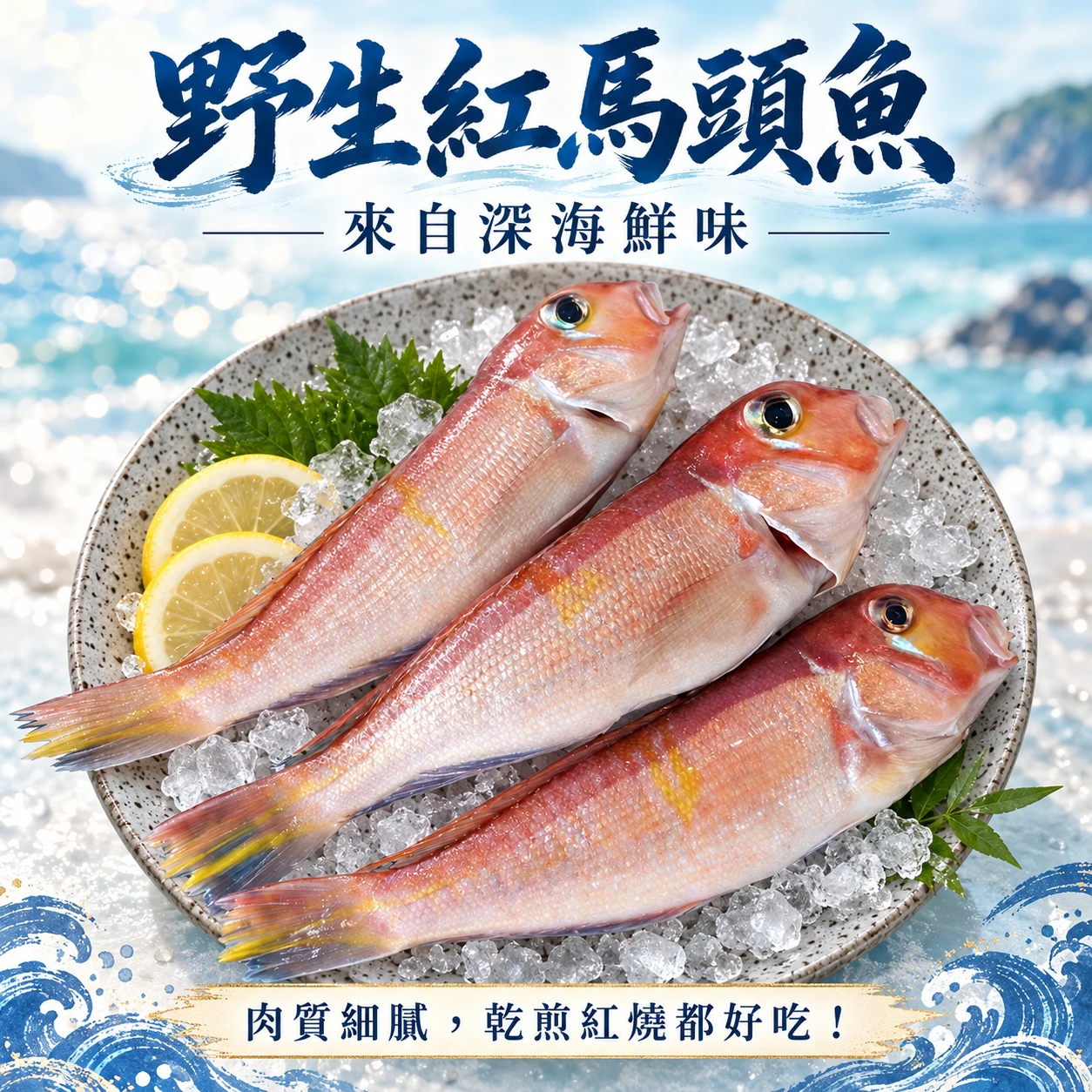 野生紅馬頭魚