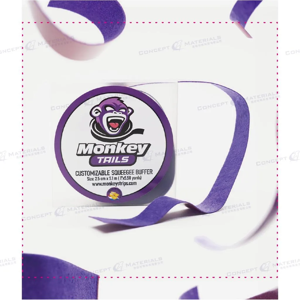 【Monkey Strips】Monkey Tails｜乾濕兩用替換毛氈/捲｜紫色｜漆面保護膜｜改色膜｜隔熱紙｜包膜工具