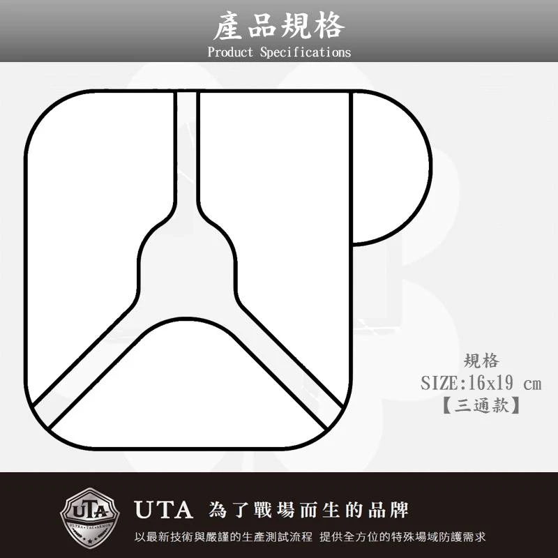 泰陞-UTA戰傷救護傷⼝貼 (滅菌)#三通款