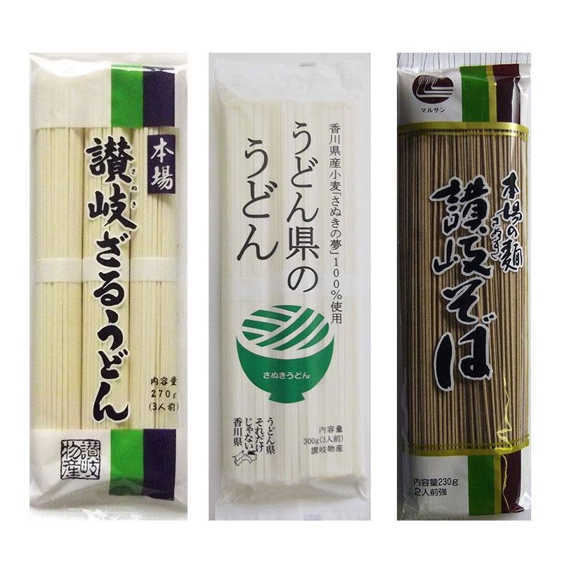 *(多款可選) 日本 讚岐物產 烏龍麵 蕎麥麵 冷麥麵 手延素麵 圓麵 角麵 扁寬麵 厚寬麵