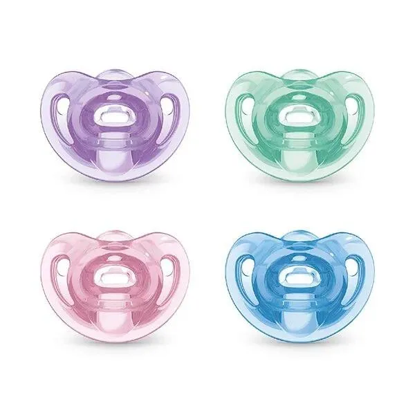 【德國NUK】 SENSITIVE全矽膠安撫奶嘴 0~6M 6~18M