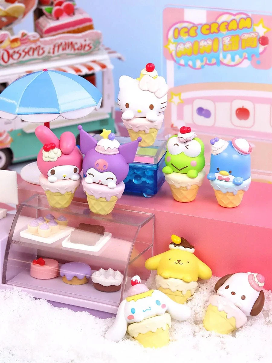 TOP TOY 三麗鷗 三麗鷗 Characters 迷你甜筒系列毛絨捏捏樂玩具盲盒