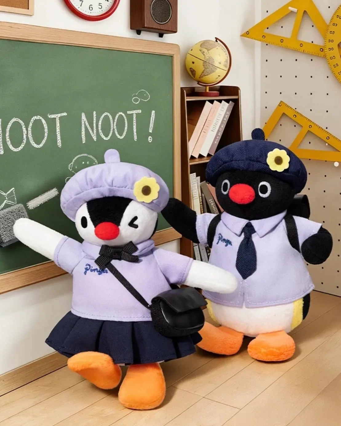 PINGU 校服系列 吊卡 毛絨 娃娃 吊飾