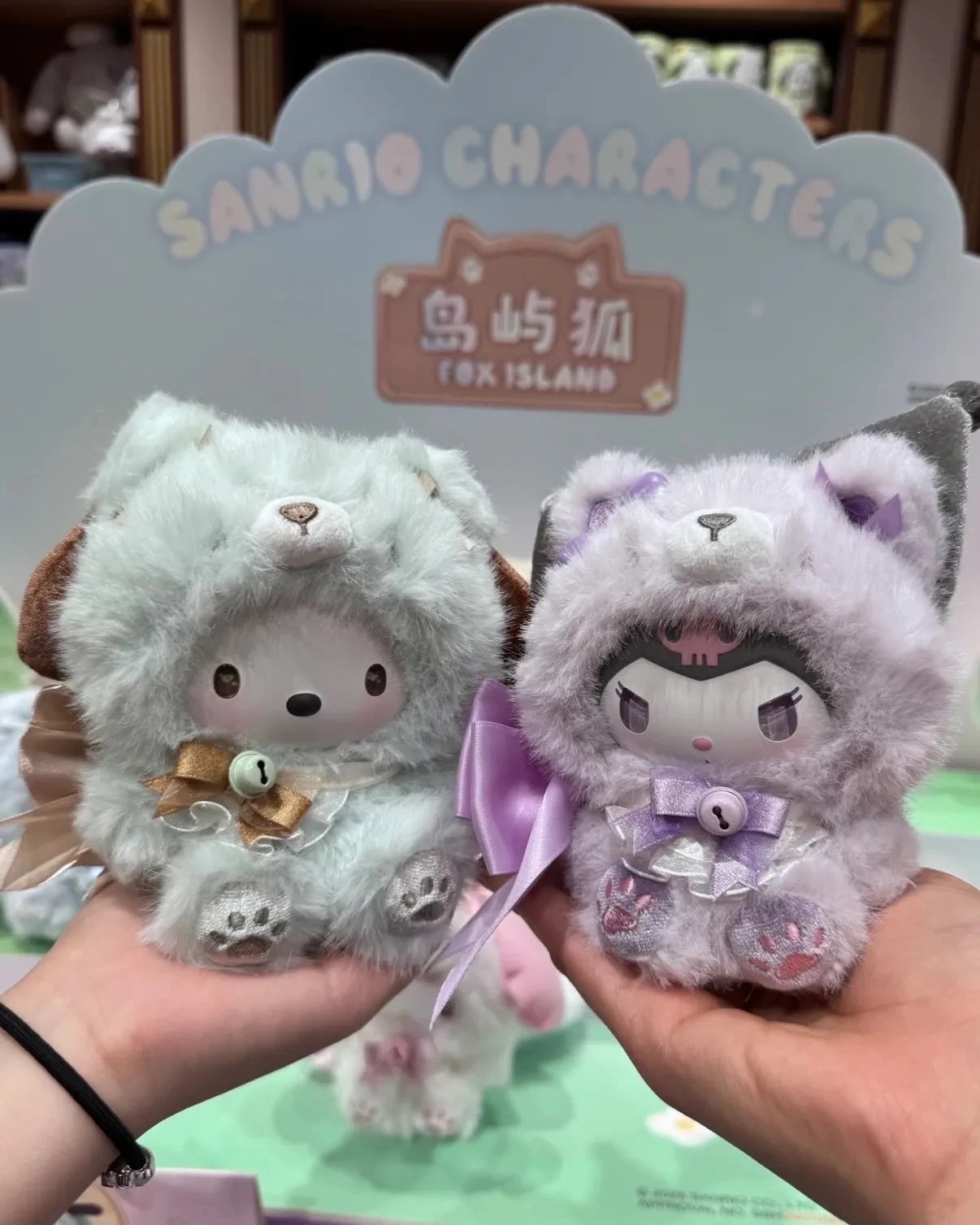 三麗鷗ｘMINISO 島嶼狐 系列 搪膠毛絨掛件