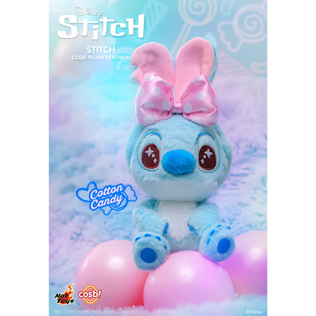 迪士尼史迪奇 × Hot Toys × cosb！ —「Lovey Rosey Cosbi 糖果系列 毛絨鑰匙圈系列」史迪仔毛絨鑰匙圈盲盒