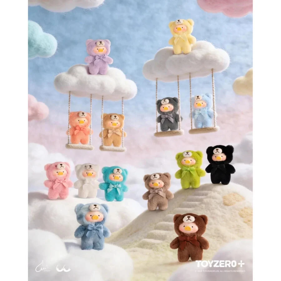 罐頭豬LuLu - Teddy Mini自然絮語系列膠面毛絨手機繩 (盲盒)
