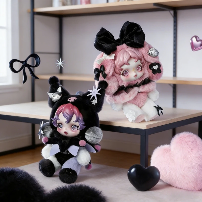 三麗鷗 SKULLPANDA × 美樂蒂&酷洛米毛絨公仔掛件