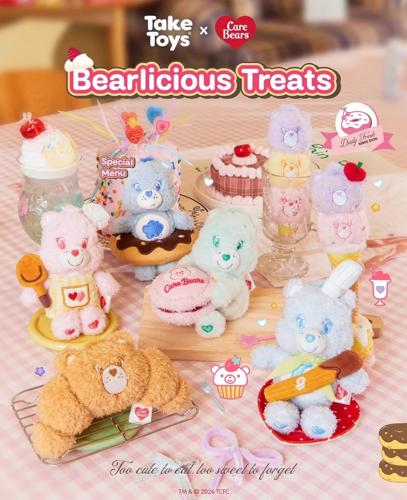 泰國Care Bears x Take Toys 甜品系列公仔盲盒