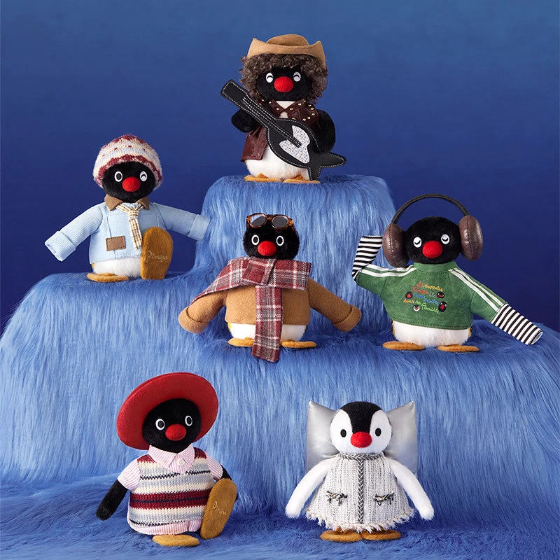 企鵝家族 PINGU 45周年限定 Vintage OOTD 復古換裝 毛絨掛件 盲盒