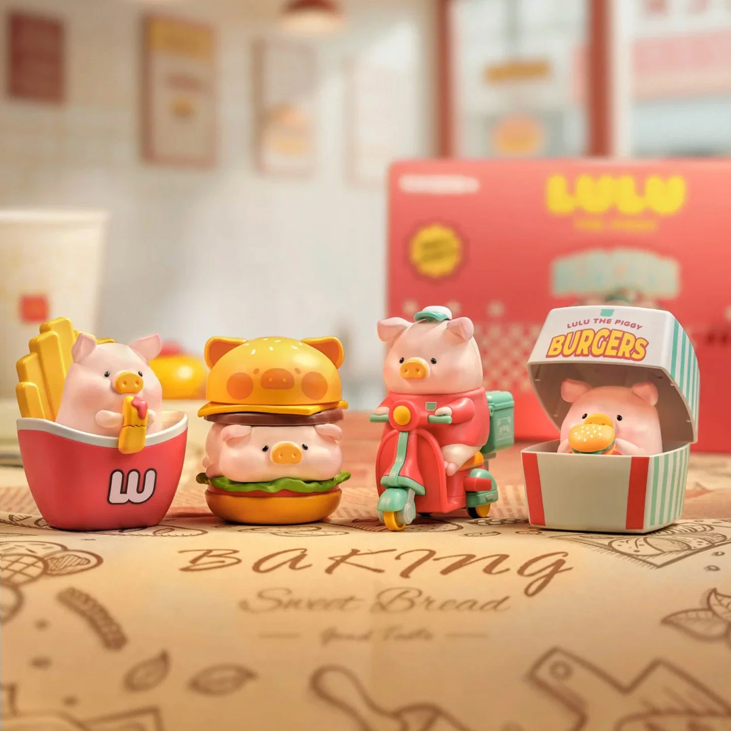 罐頭豬LuLu 漢堡急送可動系列盲盒（ToyZero+ — Lulu Burgers）