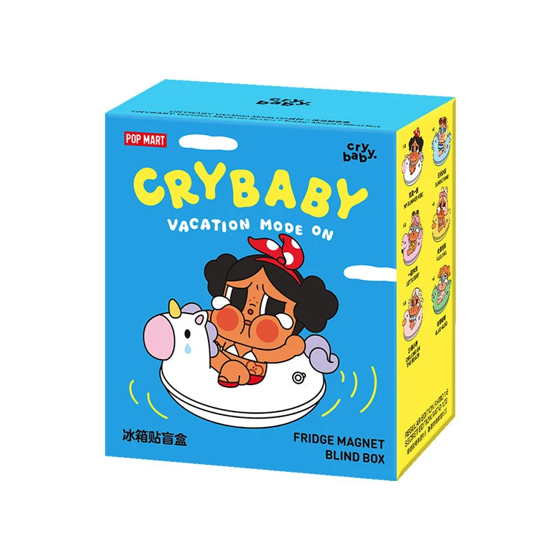 POPMART泡泡瑪特 CRYBABY哭娃 Vacation Mode On系列冰箱貼盲盒