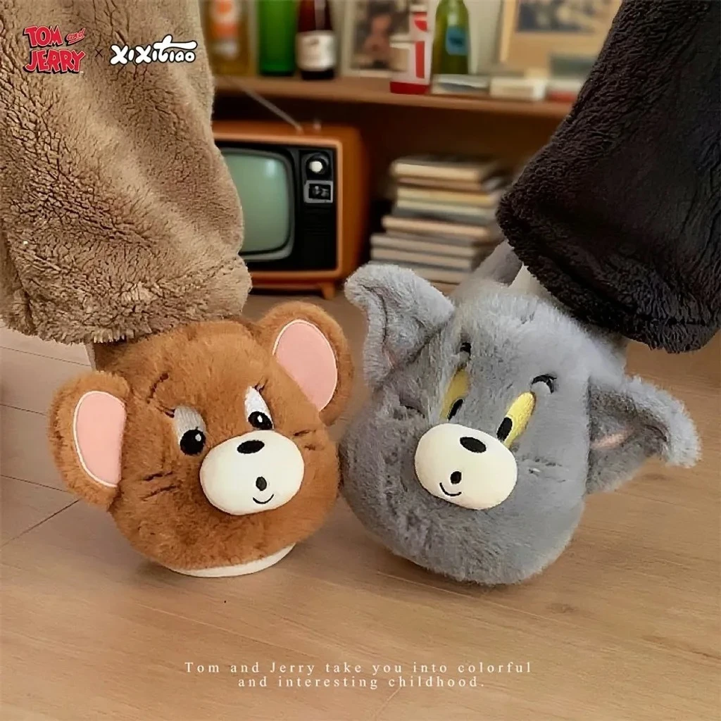 🐭《Tom and Jerry 冬季居家毛毛拖鞋》🐱