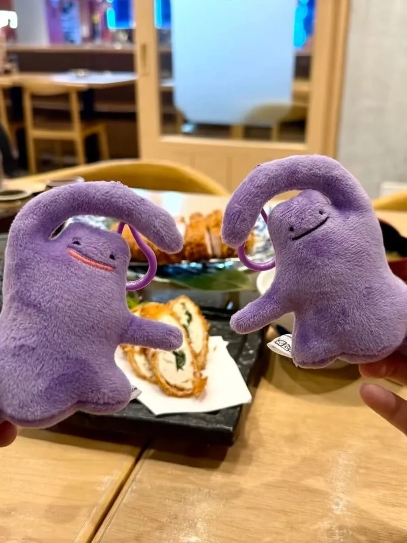 ｜寶可夢Pokémon百變怪愛心磁吸毛絨掛件｜