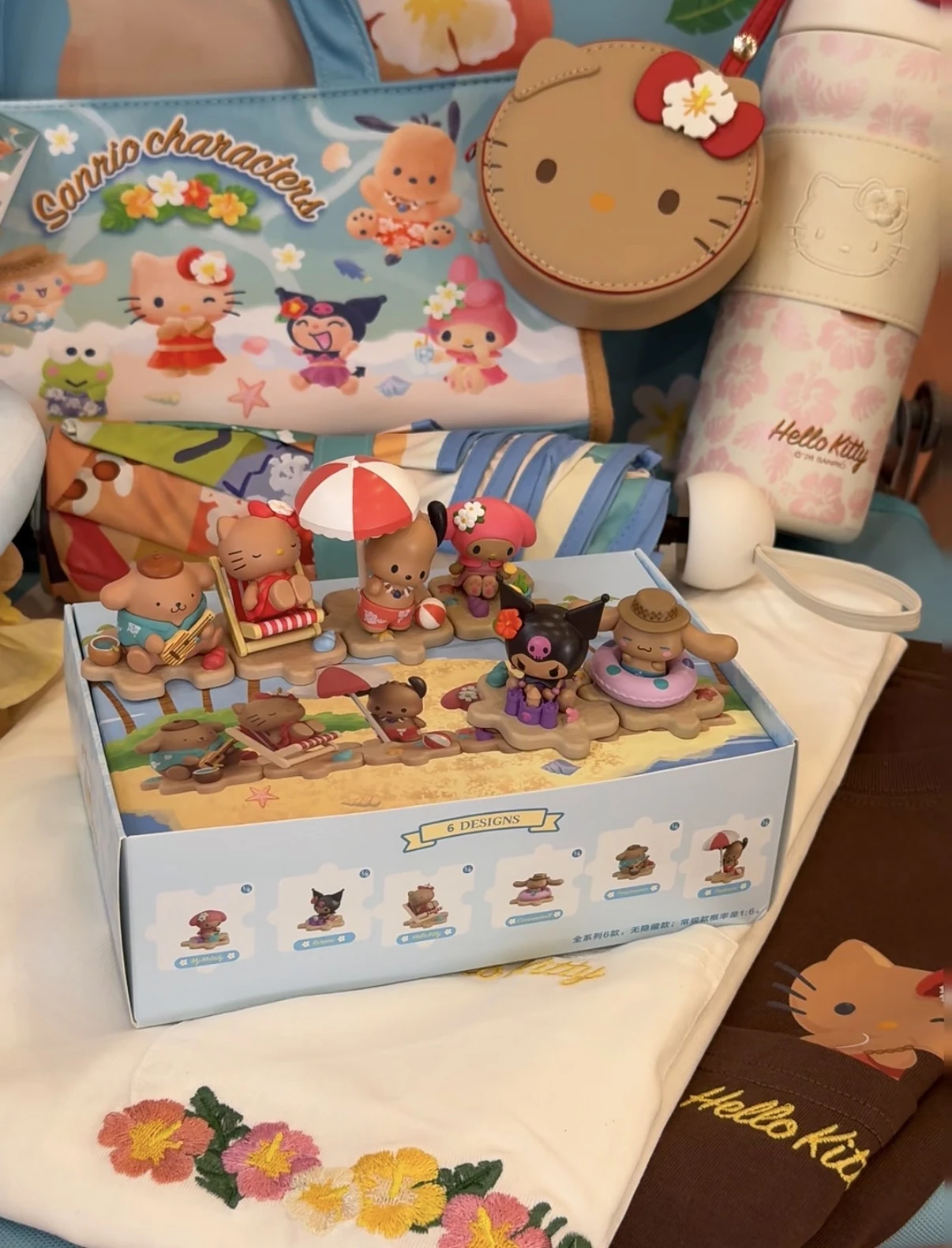 Sanrio 三麗鷗 日曬海島派對系列｜公仔禮盒・吊飾・手機掛繩・生活小物