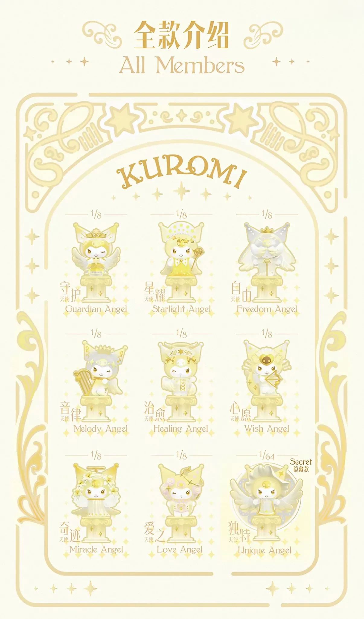 三麗鷗 KUROMI × TOP TOY —「庫洛米天使系列」手辦盲盒