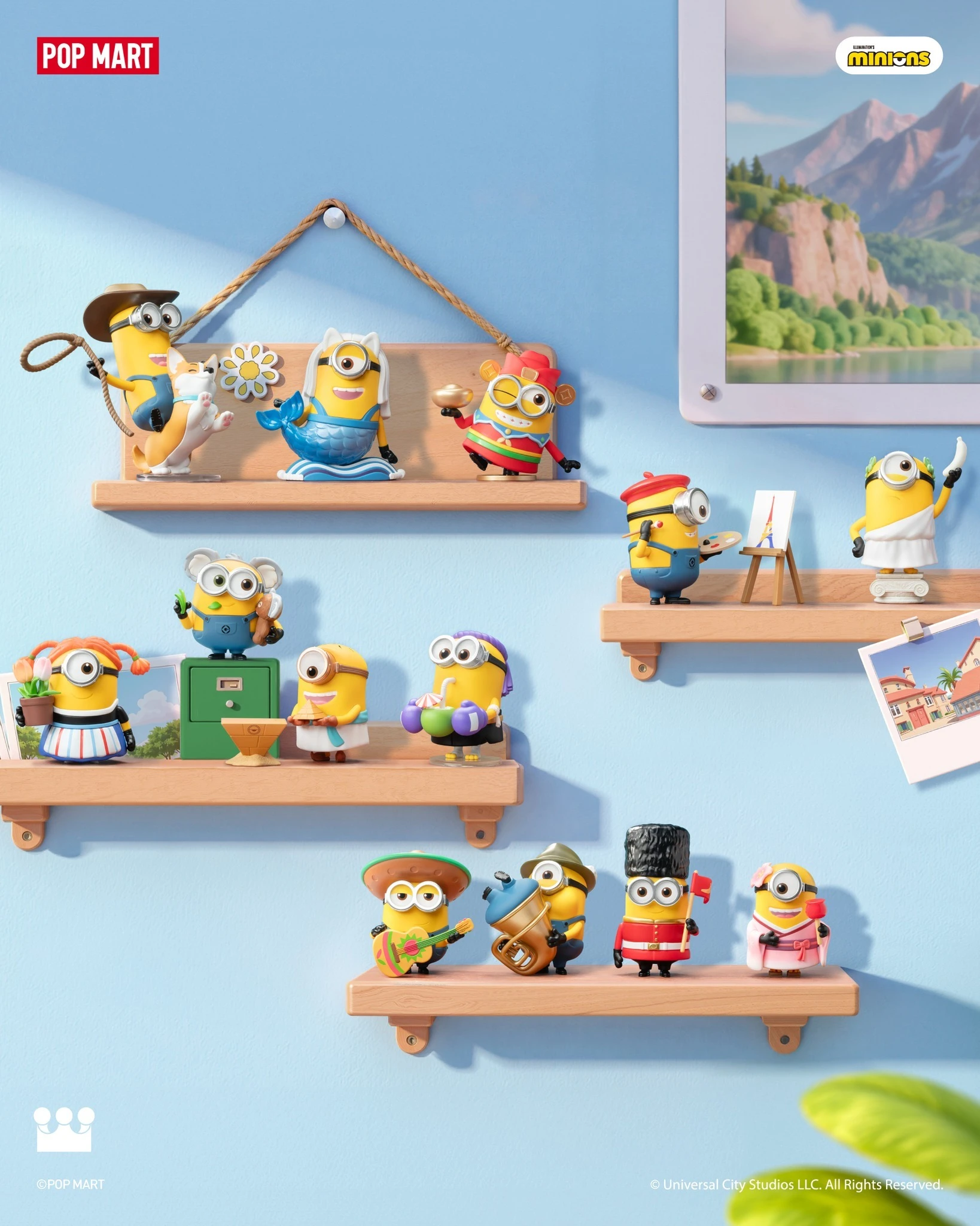 小小兵× POP MART —「小黃人 Minions Bello World 世界旅行系列」手辦盲盒