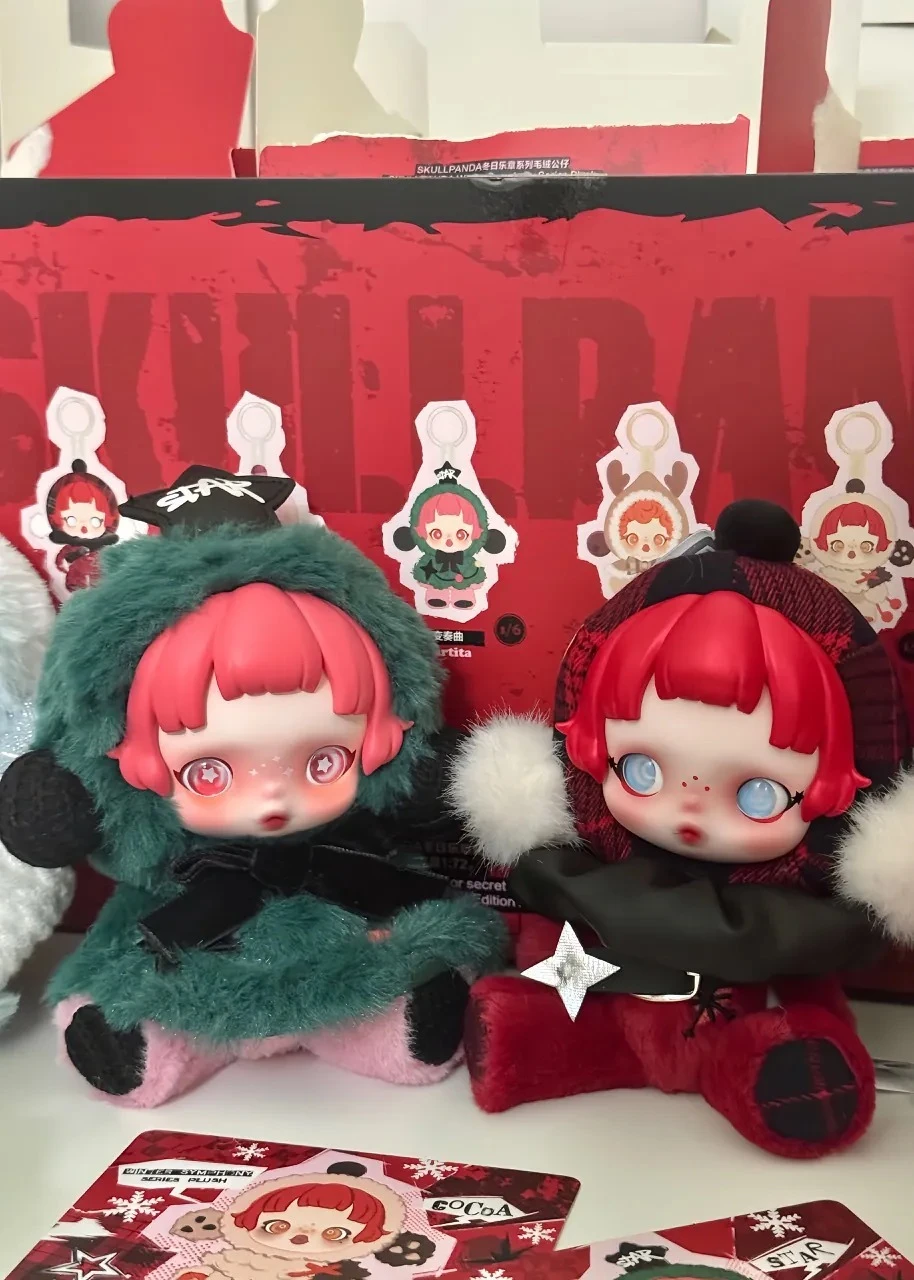 POPMART泡泡瑪特 SKULLPANDA冬日樂章系列毛絨公仔掛件盲盒禮物