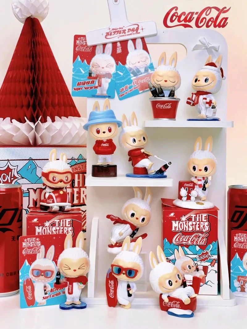 POPMART泡泡瑪特 THE MONSTERS x 可口可樂系列LABUBU盲盒手辦禮物