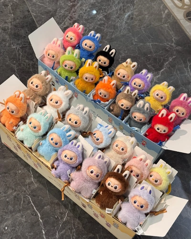 POPMART泡泡瑪特 LABUBU第4代心底密碼字母組合N-Z毛絨迷你掛件盲盒禮物