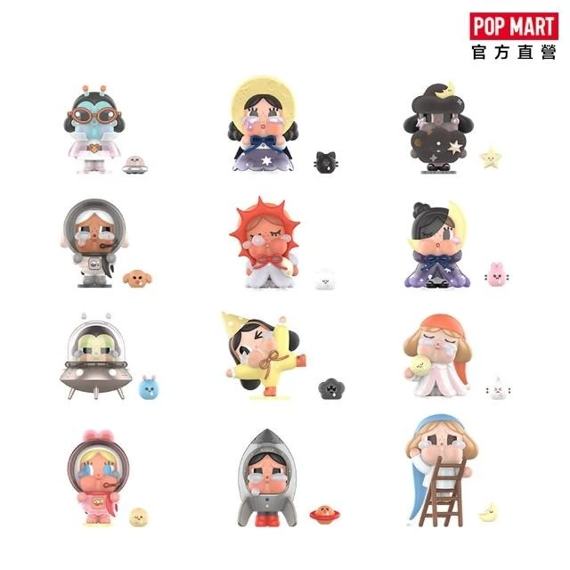 POPMART泡泡瑪特 CRYBABY出走的月亮系列手辦盲盒擺件禮物